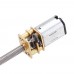 Machifit GA12N20 DC6V Gear Motor Extra Long thick Thread Out AxisSpeed Reduction Gear Motor With M4x100Metal Gearbox