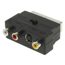 RGB Scart Male to S Video and 3 RCA Audio Adaptor