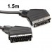20 Pin SCART to SCART Lead Cable for DVD HDTV AV TV  Cable Length  1 5m