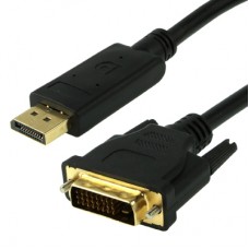 Display Port Male to DVI Male High Digital Adapter Cable  Length  1 8m