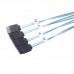 Mini SAS  SFF  8087  to 4 x SATA 7  Pin Female Forward Breakout 6Gbps Data Cable  Length  50cm