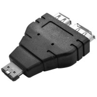 USB 2 0 A Female   eSATA Female to Combo eSATAp  Power over eSATA  Male Adapter