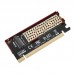 JEYI NVME M 2 PCI  E X16 2280 Expansion Card Gold Bar Aluminum Sheet Thermal Conductivity